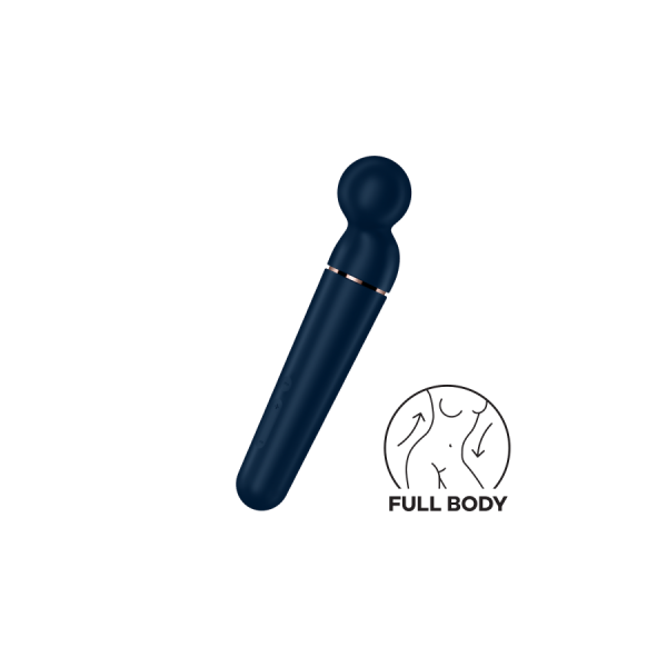 Vibromasseur wand bleu USB 60 vibrations Planet Wand-er Satisfyer 